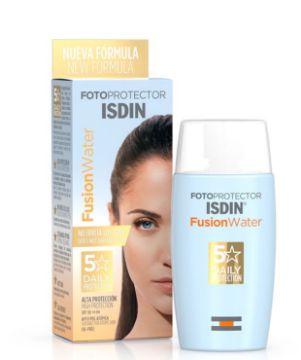 ضدآفتاب ایزدین مدل فیوژن واتر Fotoprotector ISDIN Fusion Water SPF +50