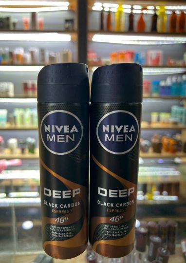اسپری مردانه نیوا مدل دیپ بلک کربن اسپرسو Nivea Deep Black Carbon Espresso Spray 48