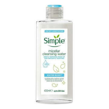 میسلار سیمپل  پاک کننده آرایش مناسب پوست خشک وحساس حجم 400 